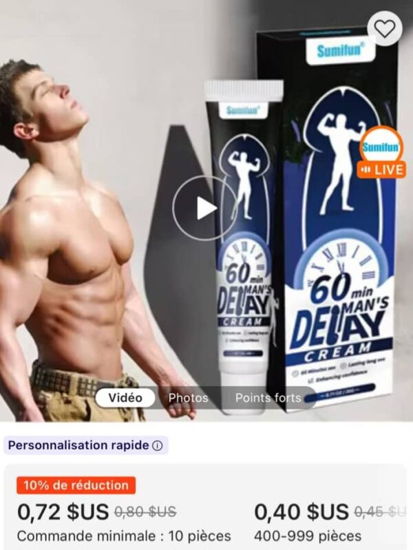 60 min Man's Delay Cream